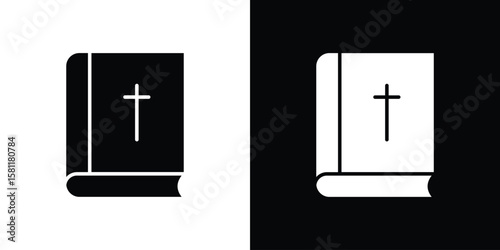Bible icon, Vector graphics in filled style