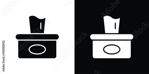 baby wipe icon, Vector graphics in filled style