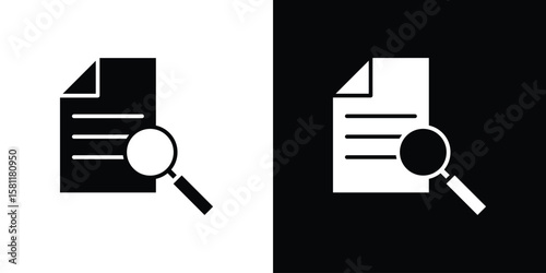 Auditors icon, Vector graphics in filled style