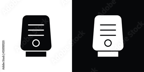 Air purifier icon, Vector graphics in filled style