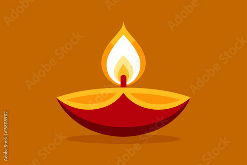 burning candle vector