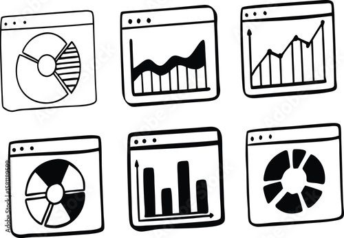 Data Analytics and Dashboard Icons