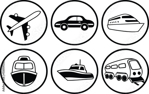 Transportation and Travel Icons