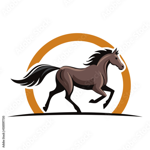Silhouette icon vector set of horses and horseshoes in elegant minimal style, featuring galloping horses, hoofprints, and iron shoes—ideal for equestrian graphics, farm branding, and western-themed de