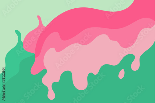 pink paint splashes