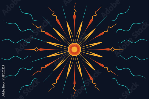abstract background with stars