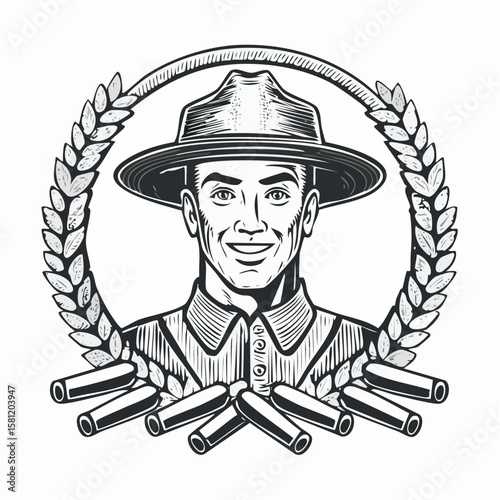 Smiling worker