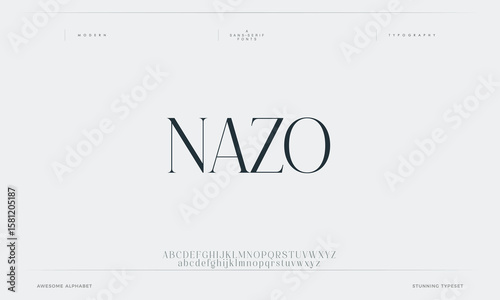 Creative Double line monogram alphabet and tech fonts. Lines font regular uppercase and lowercase. Vector illustration.
