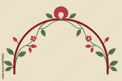 christmas card with holly and berries