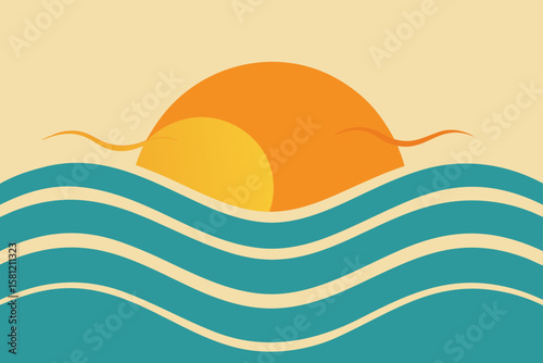 sea waves and sun