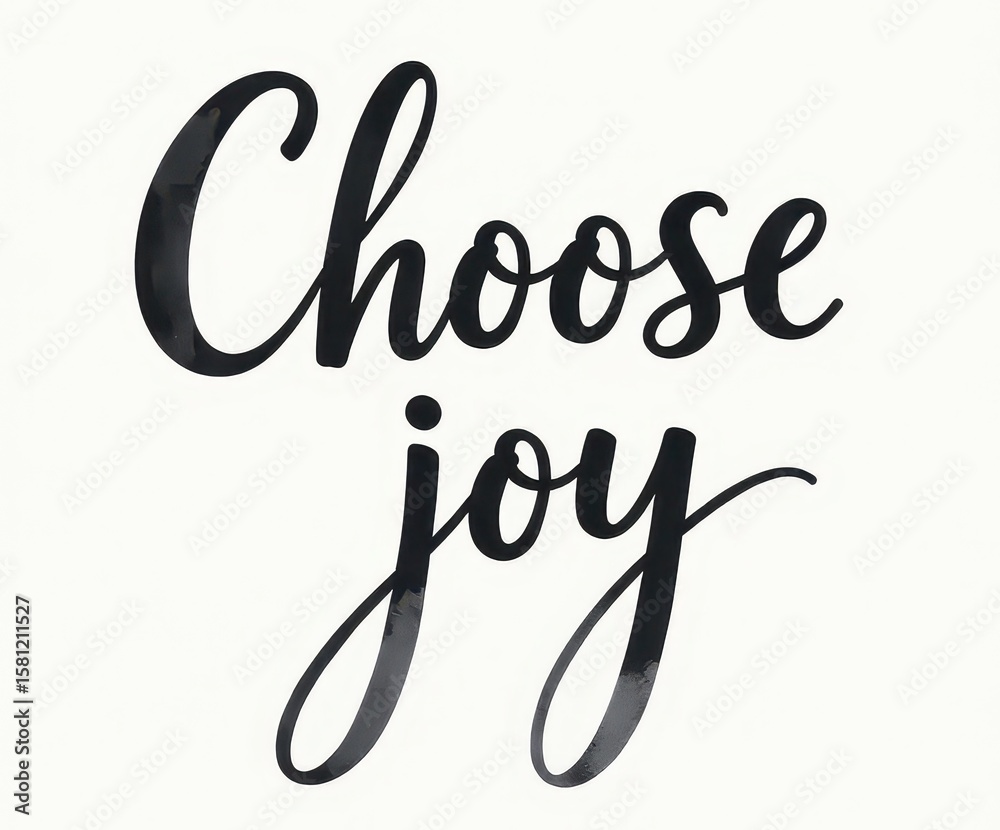 “Choose joy” simple black lettering “Choose joy” simple black lettering