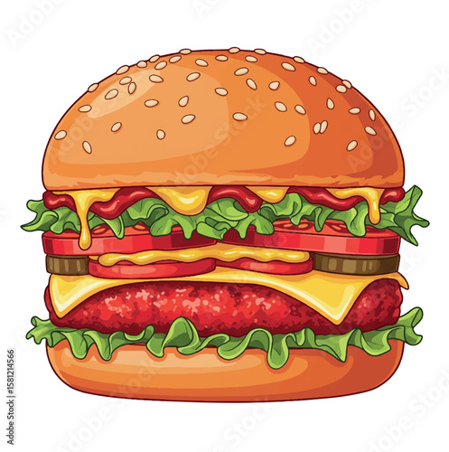 meat, cheese, hamburger, burger, beef, cheeseburger, food, delicious, tasty, bun, meal, sandwich, grilled, snack, lunch, fast, dinner, bread, tomato, american, background, unhealthy, restaurant, 