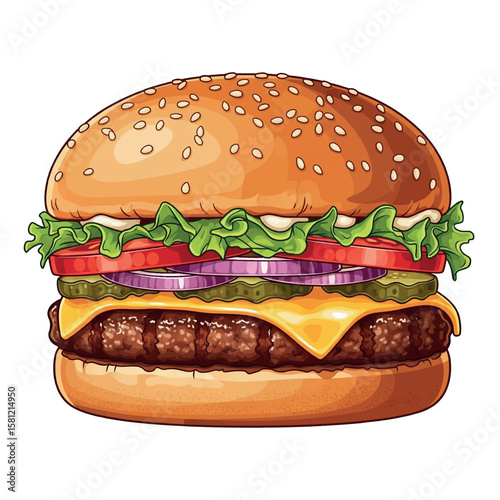 meat, cheese, hamburger, burger, beef, cheeseburger, food, delicious, tasty, bun, meal, sandwich, grilled, snack, lunch, fast, dinner, bread, tomato, american, background, unhealthy, restaurant, 