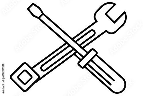A versatile set of isolated vector tool icons including hammers, wrenches, screwdrivers, and pliers for construction and repair
