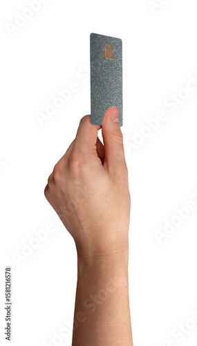 Wallpaper Mural Commerce gesture. Cardholder hand with chip, transfer, economic fund, secure finance, cashback, Torontodigital.ca