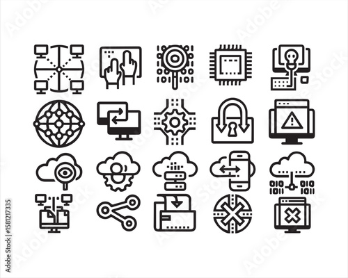 Internet and technology icon