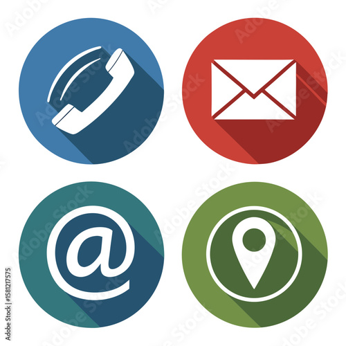 e mail icon set