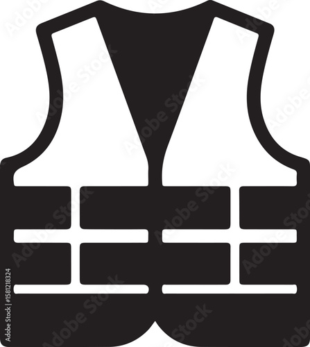 Essential Safety Gear Life Vest Icon Design