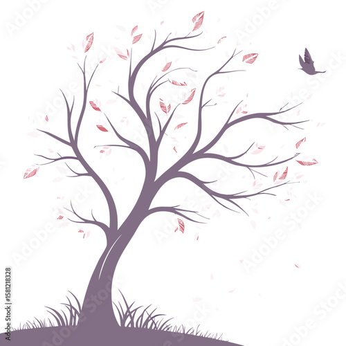 tree with hearts