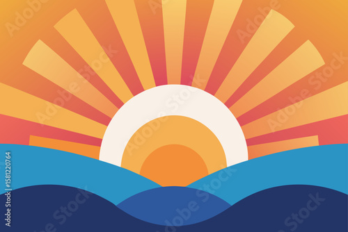 sunrise over the sea