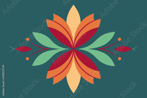 vector illustration of a floral background