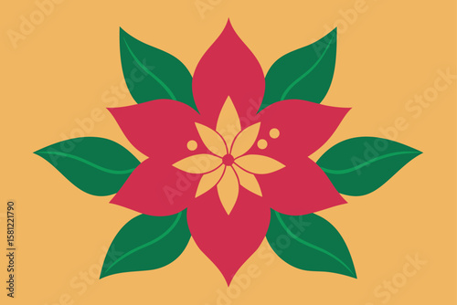vector illustration of an abstract flower
