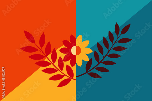 vector illustration of a floral background