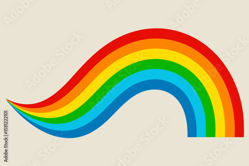 abstract colorful background with rainbow