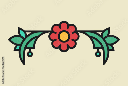 abstract floral background with flowers