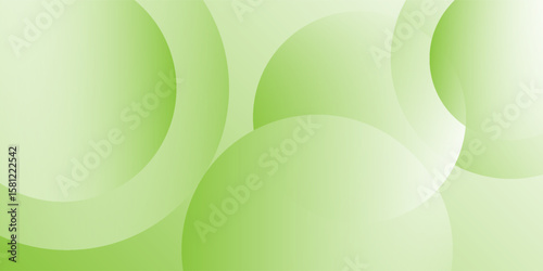 Soft green gradient vector background with abstract overlapping transparent circles, perfect for eco, nature, wellness, or organic-themed design projects
