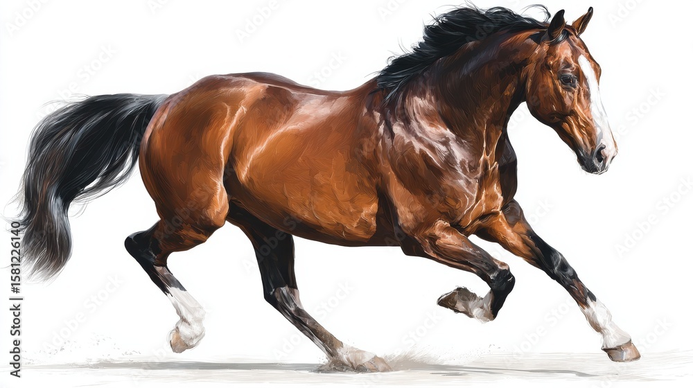Obraz premium horse vector illustration