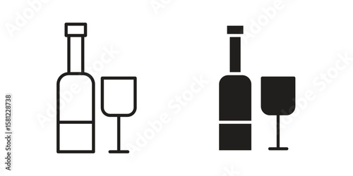 Vodka icon. Sign design vectors pack
