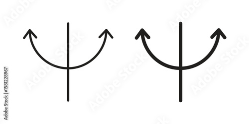 Two side icon. Sign design vectors pack