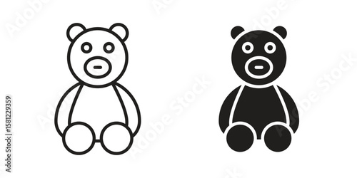 Teddy bear icon. Sign design vectors pack