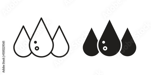 Tear drop icon. Sign design vectors pack