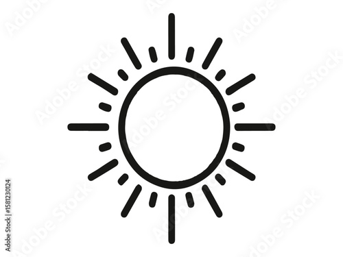 Sun and night moon with stars editable stroke outline icons set isolated on white background flat vector illustration 