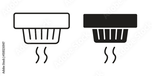 Smoke detector icon. Sign design vectors pack