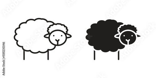 Sheep icon. Sign design vectors pack