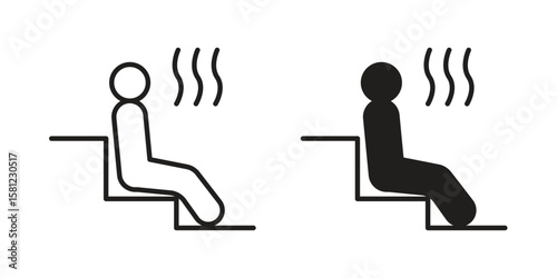 Sauna icon. Sign design vectors pack