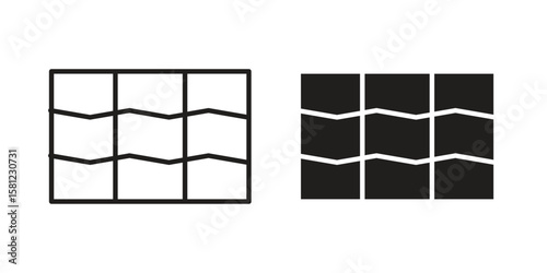 Roof tile icon. Sign design vectors pack