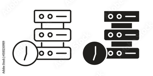 Real time data icon. Sign design vectors pack