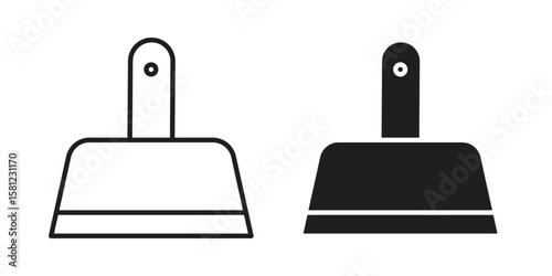 Putty knife icon. Sign design vectors pack