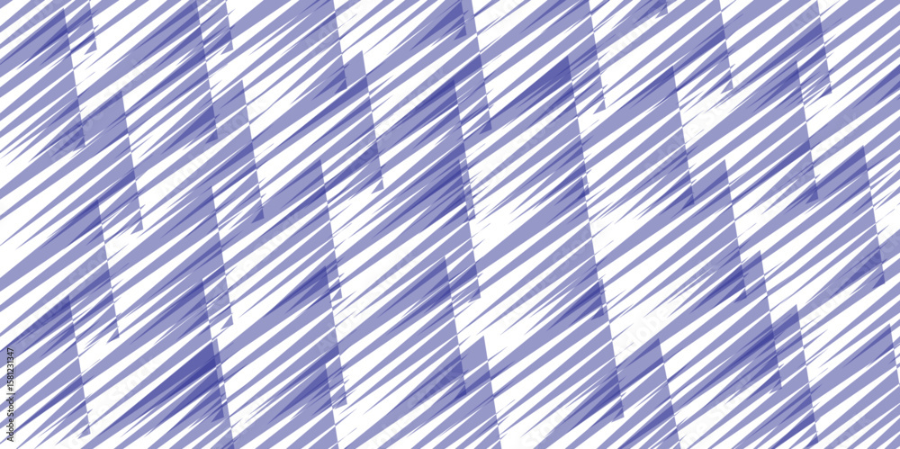 Obraz premium Abstract blue and white striped fabric texture with a seamless diagonal line pattern for a modern design backdrop