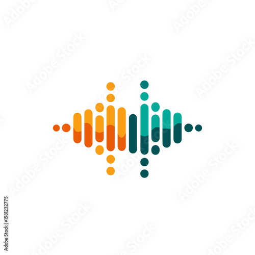 vector drawing flat style signal diagram on white background .Generative AI