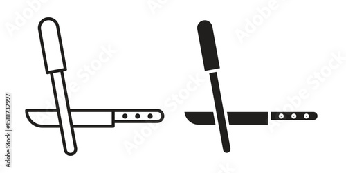 Knife sharpener icon. Sign design vectors pack
