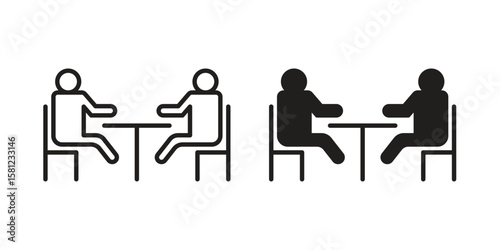 Job interview icon. Sign design vectors pack