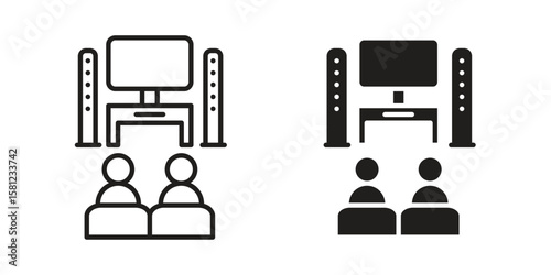 Home cinema icon. Sign design vectors pack