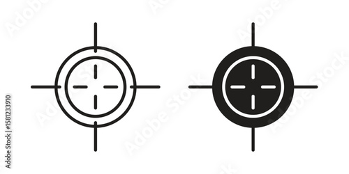 Gun target icon. Sign design vectors pack