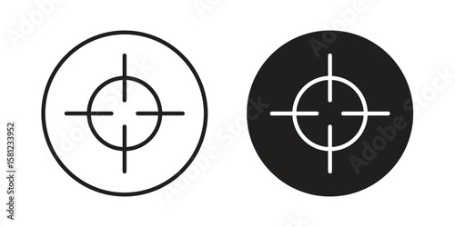 Gun target icon. Sign design vectors pack