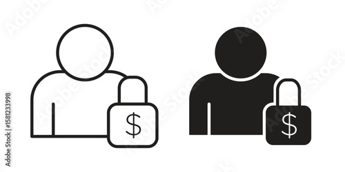 Guarantor icon. Sign design vectors pack